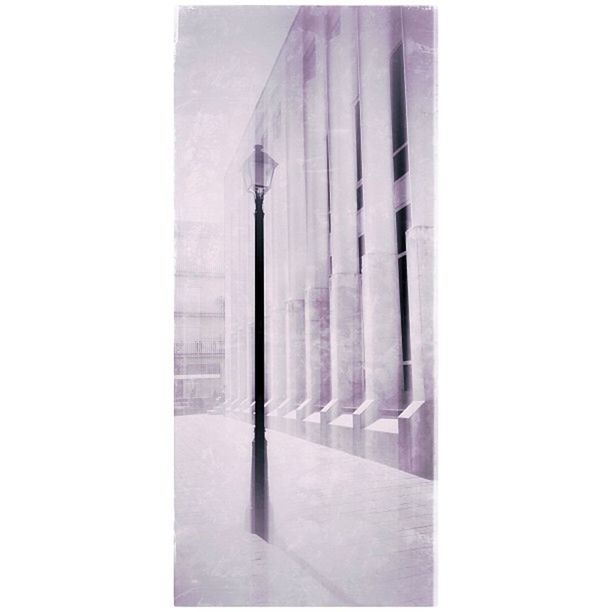 architecture, built structure, indoors, building exterior, transfer print, in a row, auto post production filter, corridor, diminishing perspective, the way forward, building, no people, modern, day, empty, wall - building feature, architectural column, city, wall, absence