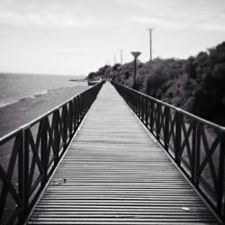 Footbridge over sea
