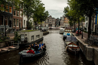 Boats in canal