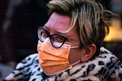 Portrait of mature man wearing eyeglasses