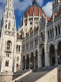 View of historic building against sky in city