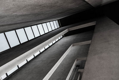 Low angle view of staircase in building