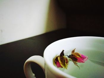 Close-up of coffee on table