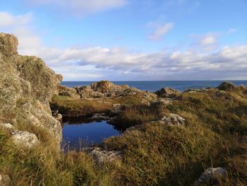 Scenic view of sea against sky