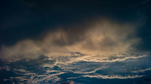 Low angle view of storm clouds in sky