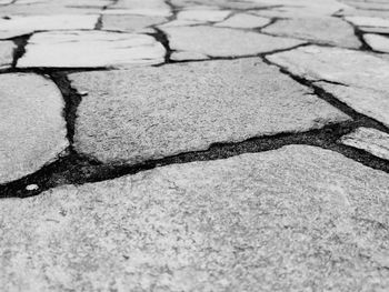 Full frame shot of cobblestone street