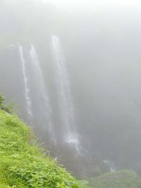 Scenic view of waterfall