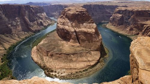 Aerial view of river