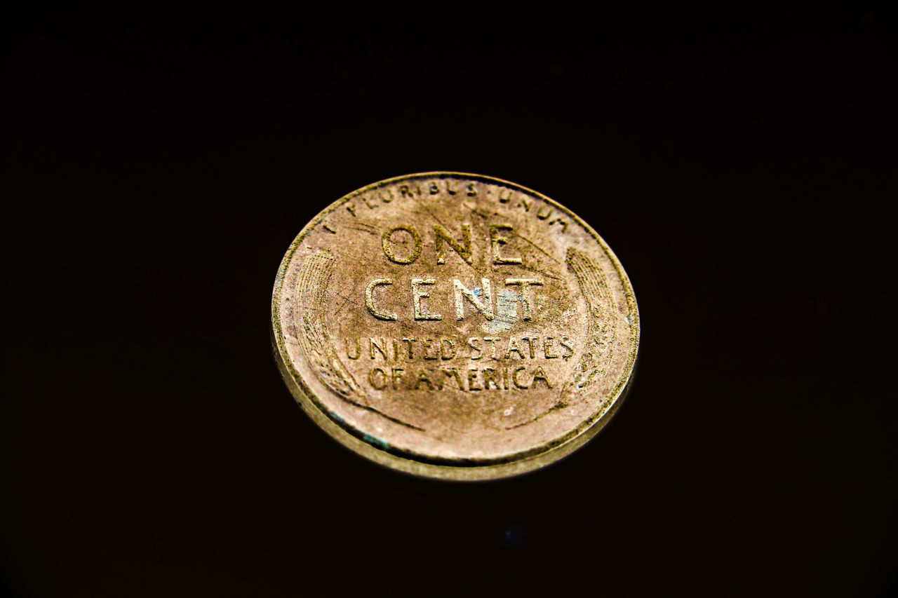CLOSE-UP OF COIN