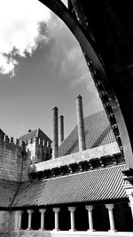 Low angle view of buildings against sky