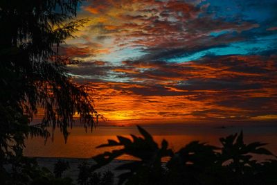 Sunset over sea