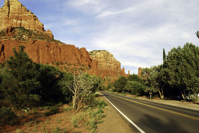 Road passing through landscape