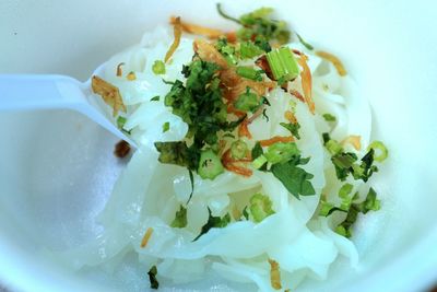 Close-up of salad in plate