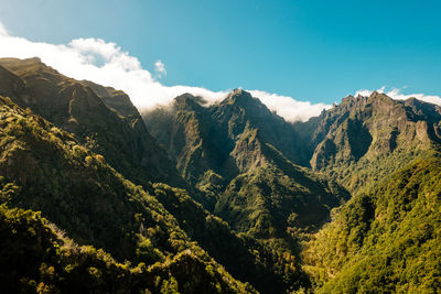 Mountains on island in portugal