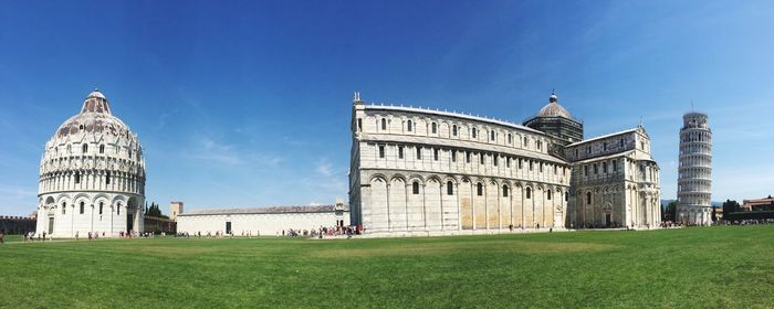 View of historical building against clear sky