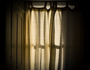 Curtain in sunlight