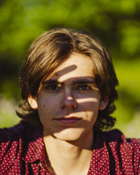 Close-up portrait of young man