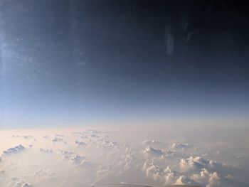 Aerial view of cloudscape against sky