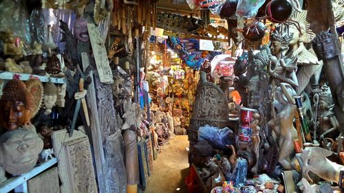 Full frame shot of market stall