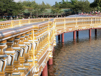 View of bridge over water