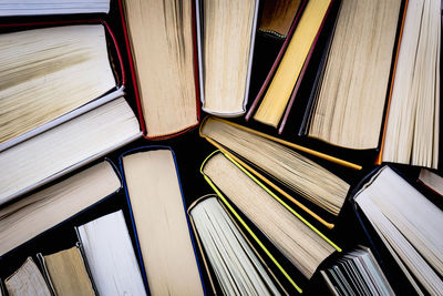 Full frame shot of books