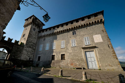 Low angle view of historic building against sky