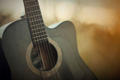 Close-up of guitar