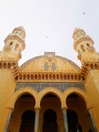 Low angle view of historical building against clear sky