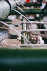 Close-up of tea served on table