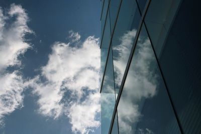 Low angle view of cables against sky