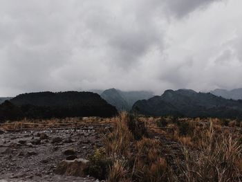 Panoramic view of landscape against sky