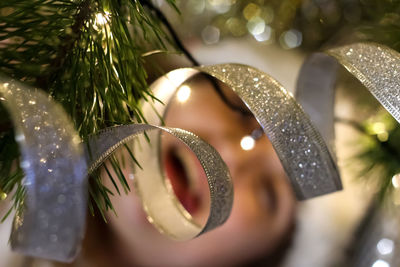Close-up of christmas decoration