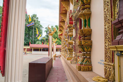 Exterior of temple building