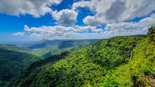 Panoramic view of landscape against sky