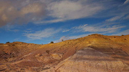 Panoramic view of desert against sky