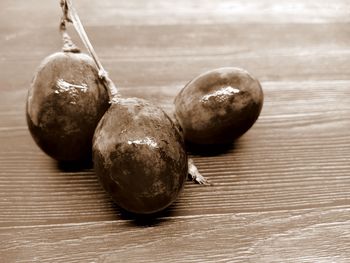 Close-up of fruit on table