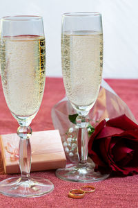 Close-up of drink on table