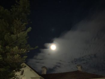 Scenic view of sea against sky at night