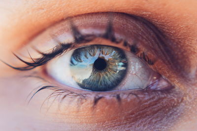 Close-up portrait of human eye