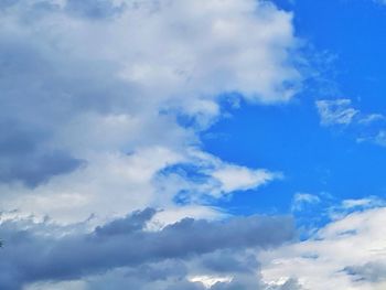 Low angle view of clouds in sky