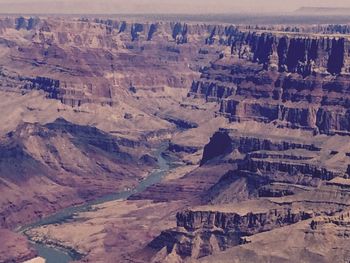 High angle view of canyon