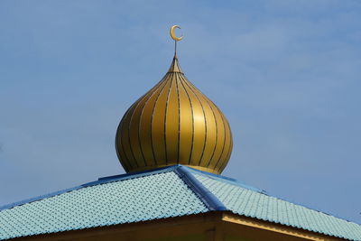 Low angle view of building against clear sky