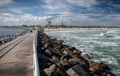 Walkway to the shore