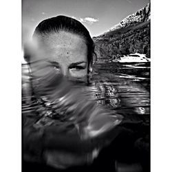 Woman in water