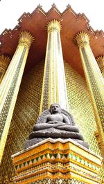 Low angle view of temple