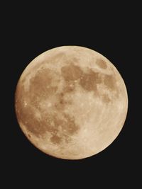 Low angle view of moon in sky