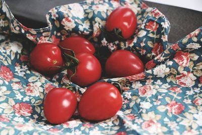 Close-up of tomatoes on table