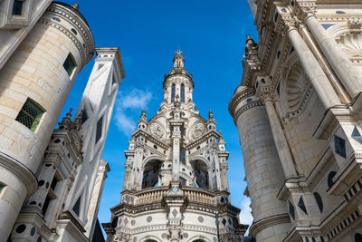 Chambord, france, february 25, 2023.  the largest chateau in the loire valley.