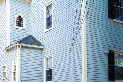 Low angle view of residential building