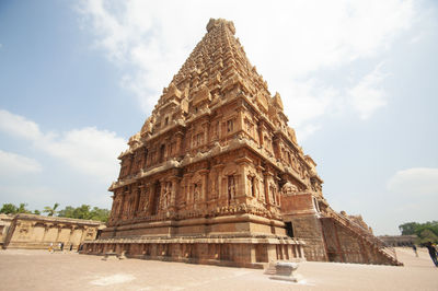 Low angle view of historical building against sky